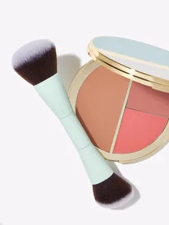 Tarte Double Ended pinceau teint crème double embout