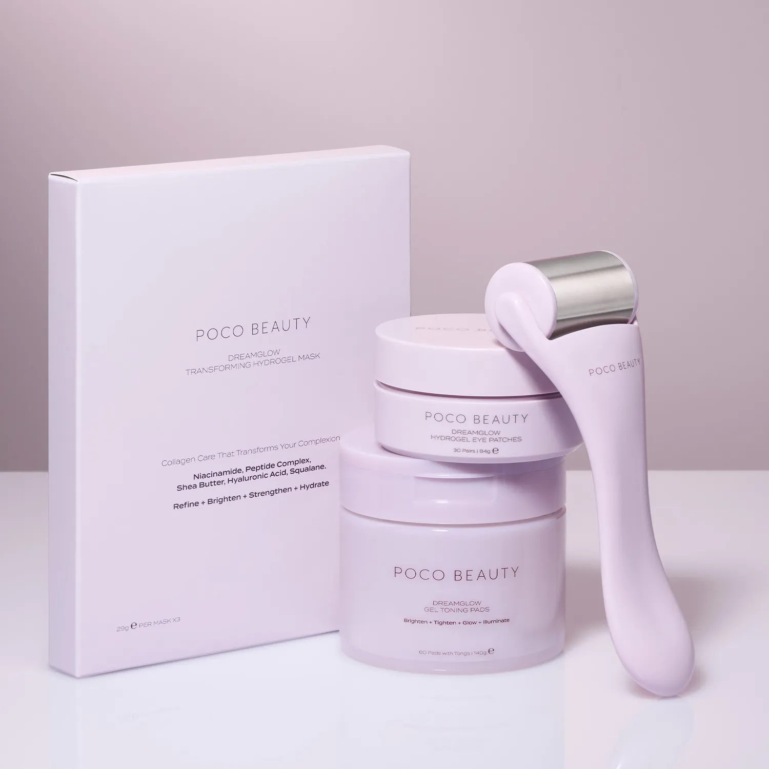 Poco Beauty Dreamglow pads tonifiants gel collagène