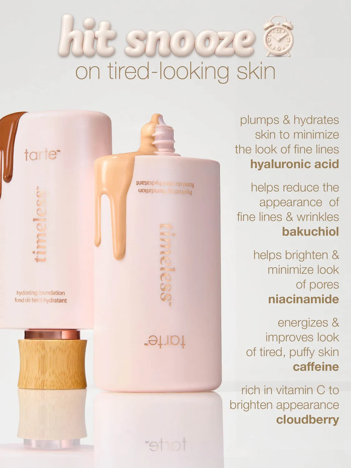 Tarte Timeless fond de teint hydratant 22N couvrance lumineuse