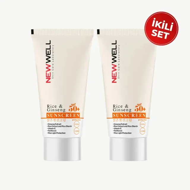 Newwell Rice Ginseng crème solaire SPF50+ 2x50 ml