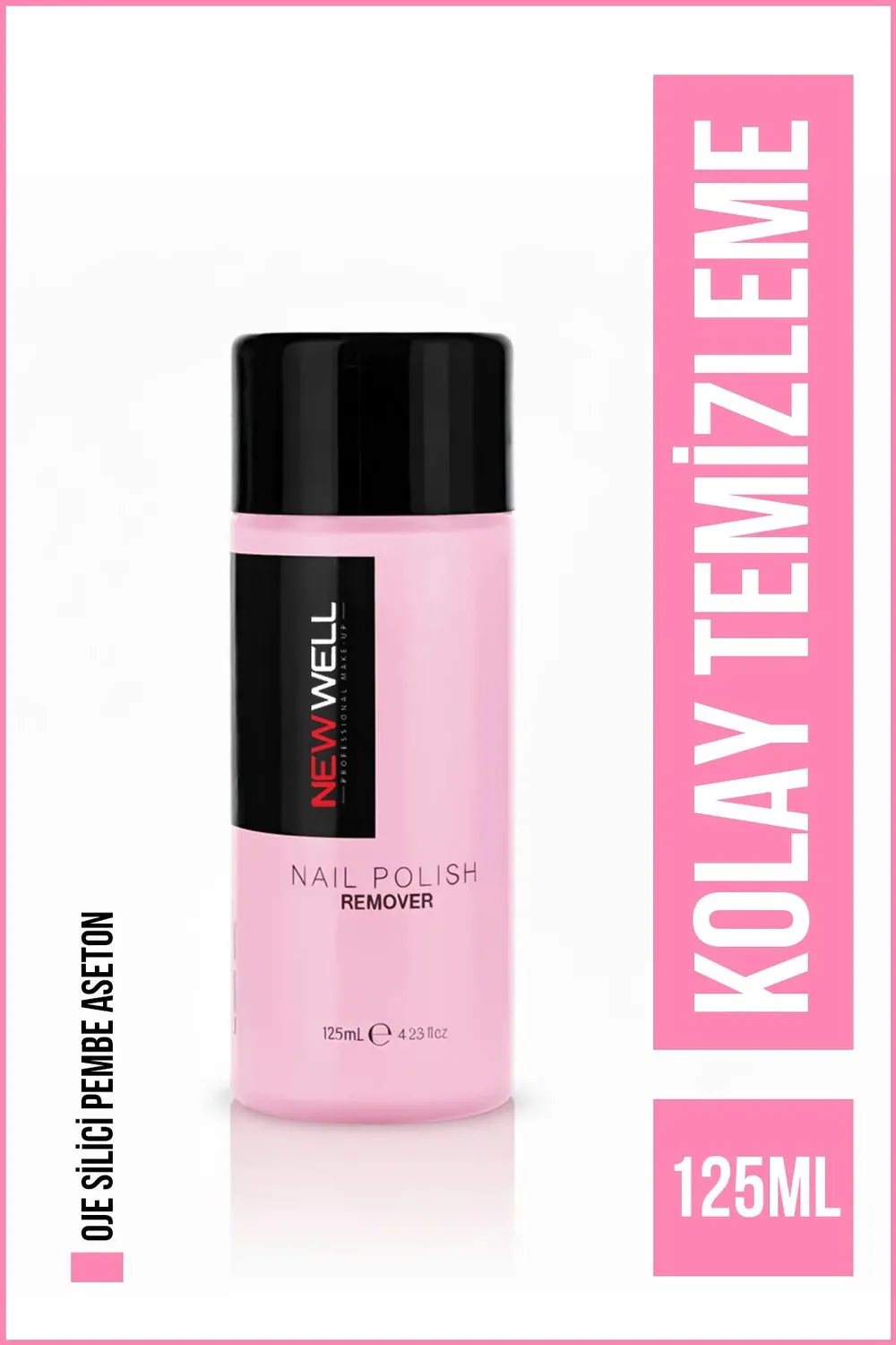 New Well dissolvant acétone rose 125 ml