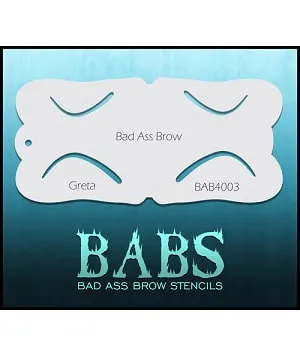 Graftobian Bad Ass Brow Stencils pochoirs sourcils Angelina
