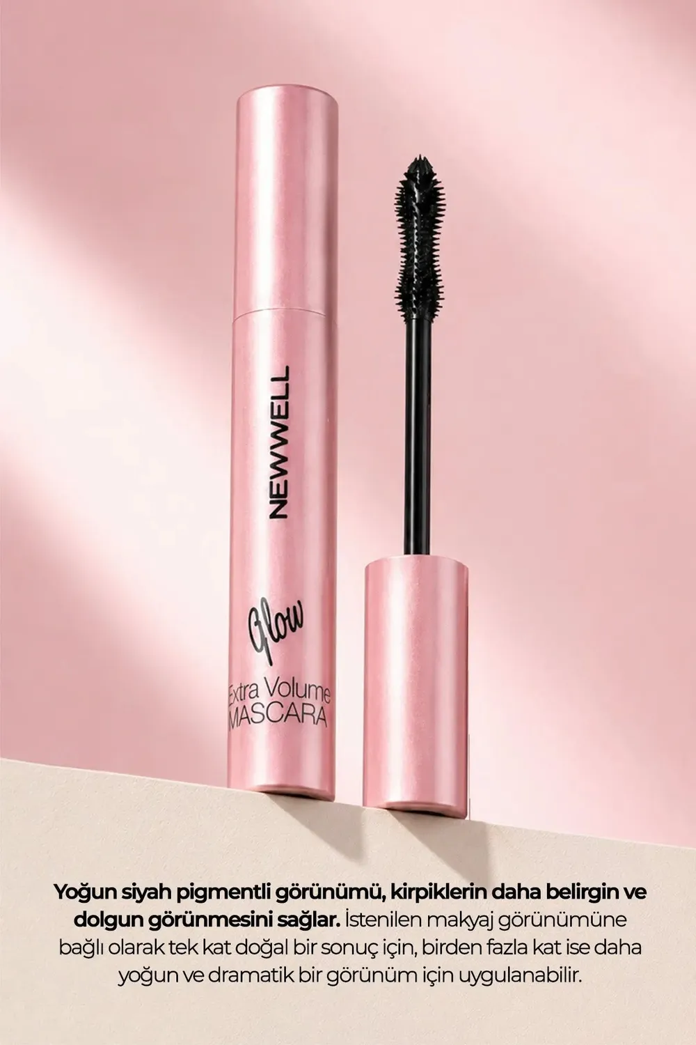 New Well Glow Extra Volume mascara noir 8 ml volume intense