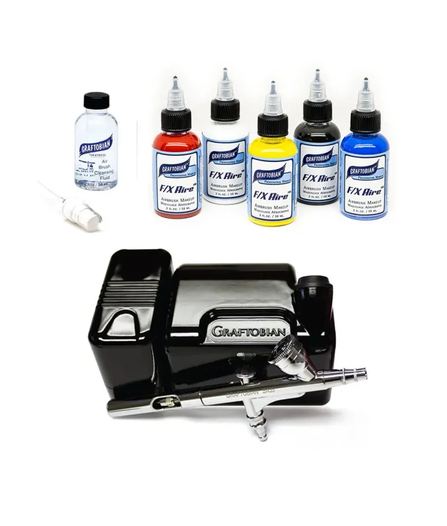 Graftobian Primary FX Aire Walk-Around aérographe kit Noir