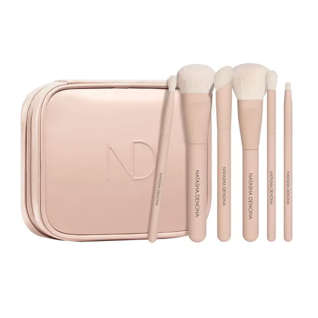 Natasha Denona HY-GLAM kit pinceaux teint et yeux fibres vegan