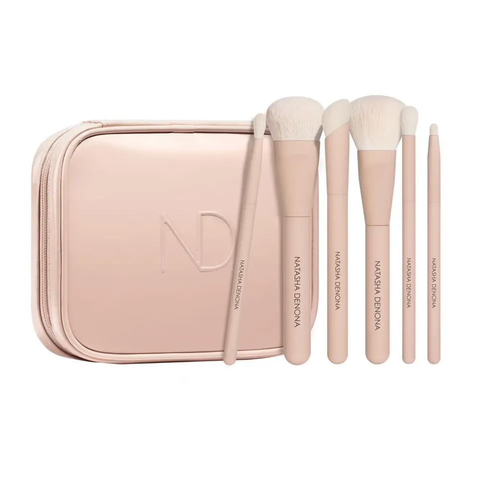 Natasha Denona HY-GLAM kit pinceaux teint et yeux fibres vegan
