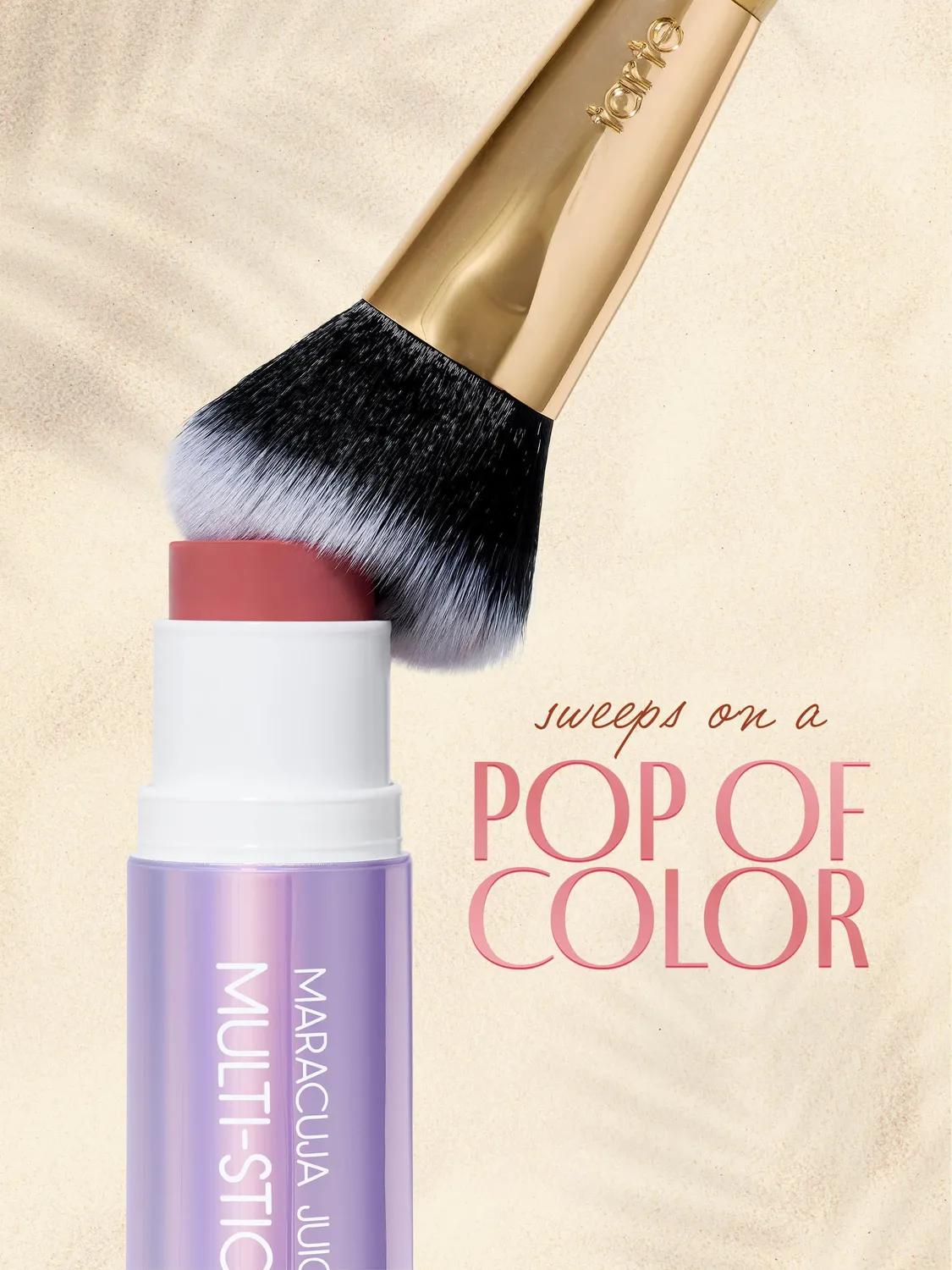 Tarte double-ended pinceau blush bronzer double embout vegan