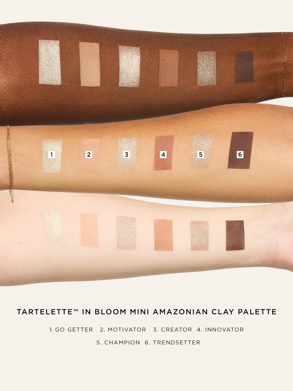 Tarte Tartelette In Bloom mini palette fards neutres 6 teintes