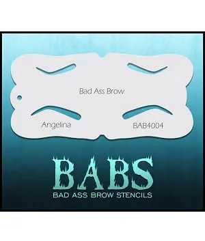 Graftobian Bad Ass Brow Stencils pochoirs sourcils Angelina
