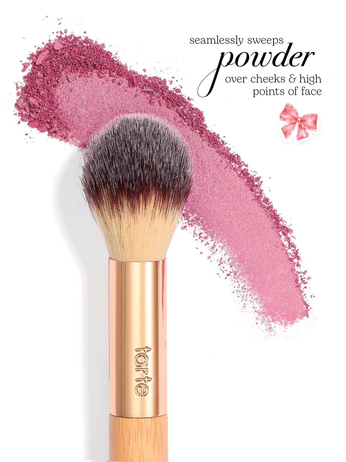 Tarte Double-Ended pinceau blush crème et poudre multi