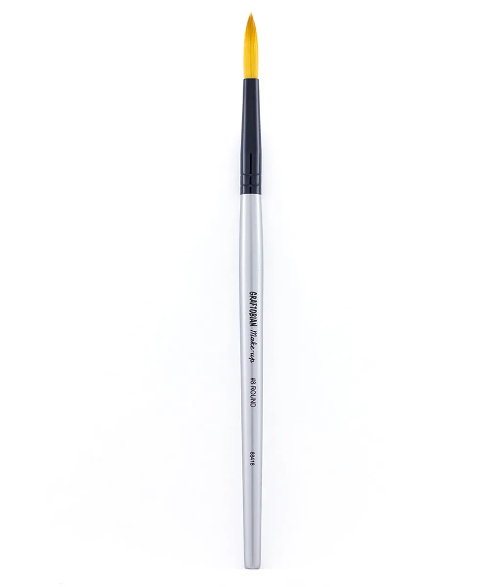 Graftobian #8 Round pinceau rond visage synthétique détails