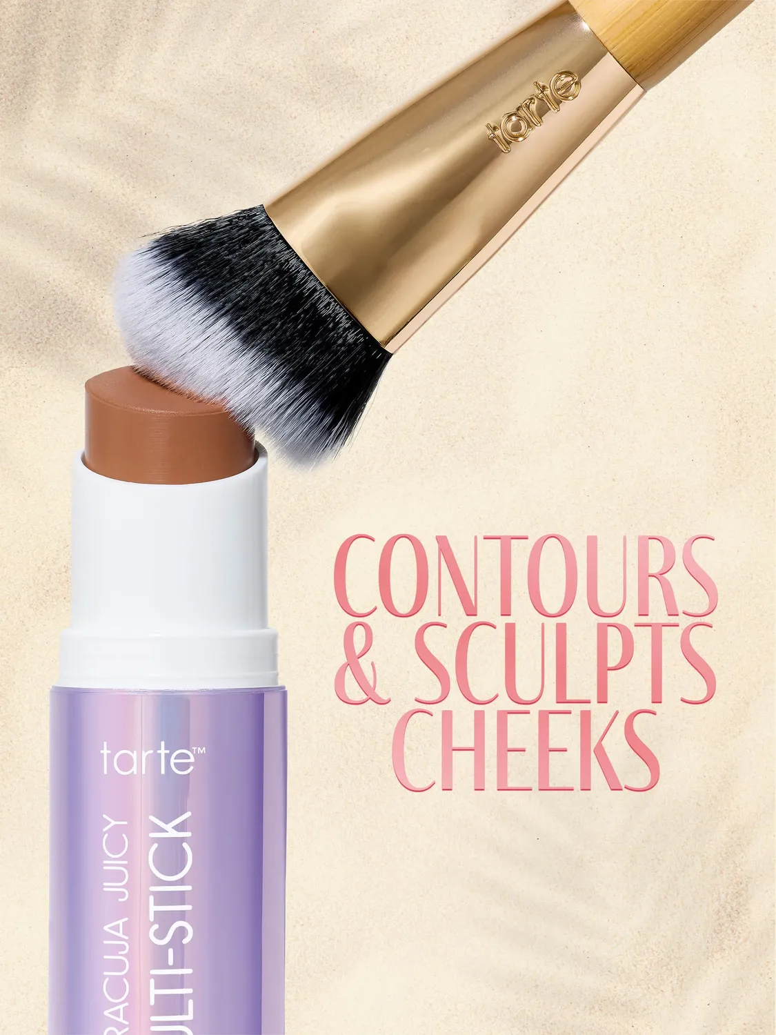 Tarte double-ended pinceau blush bronzer double embout vegan