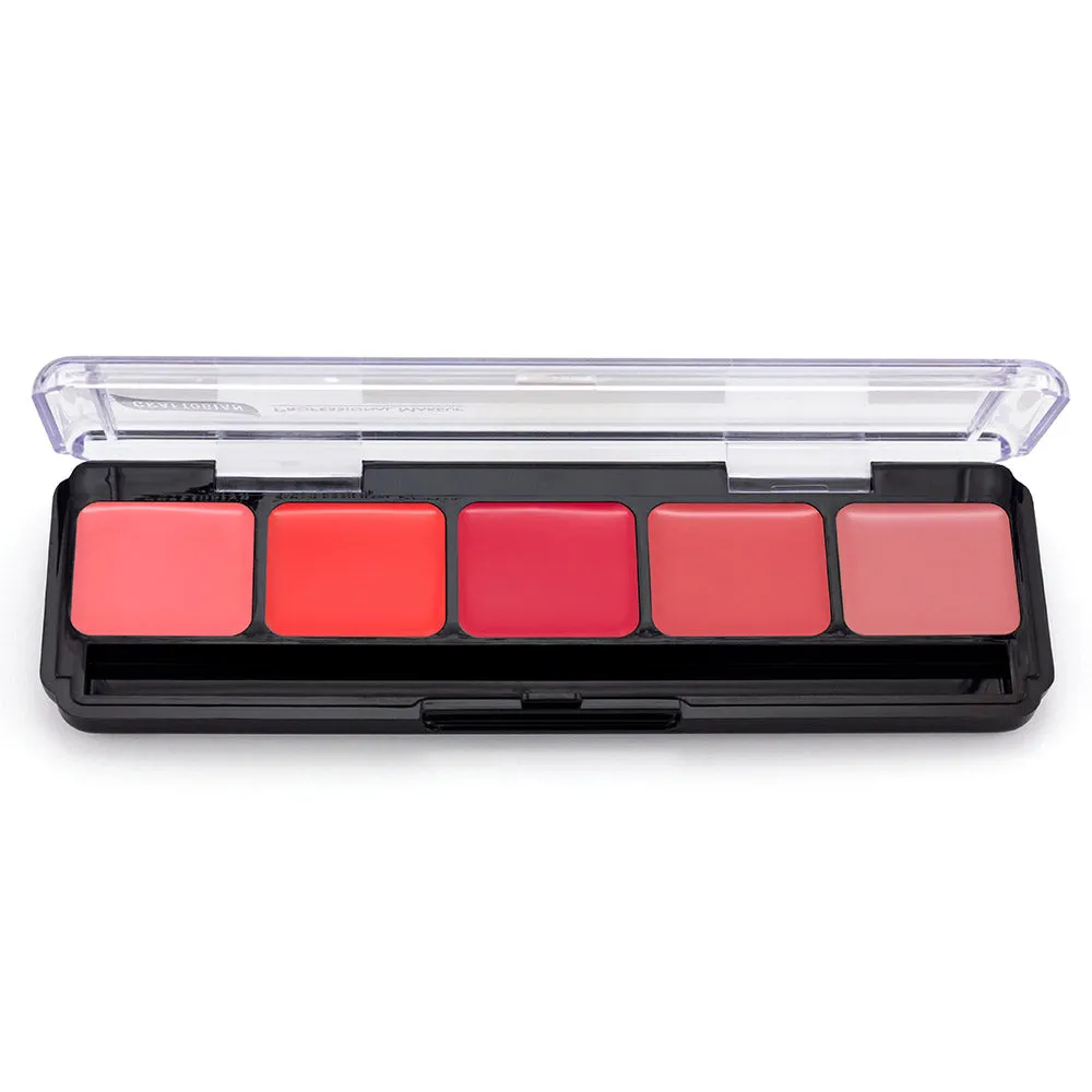Graftobian Pro Lip Color palette lèvres 5 teintes semi-mat
