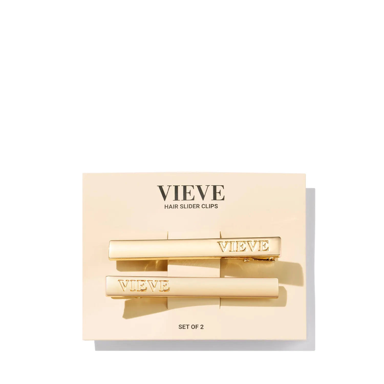 Vieve Slider pinces cheveux dorées lot de 2 logo