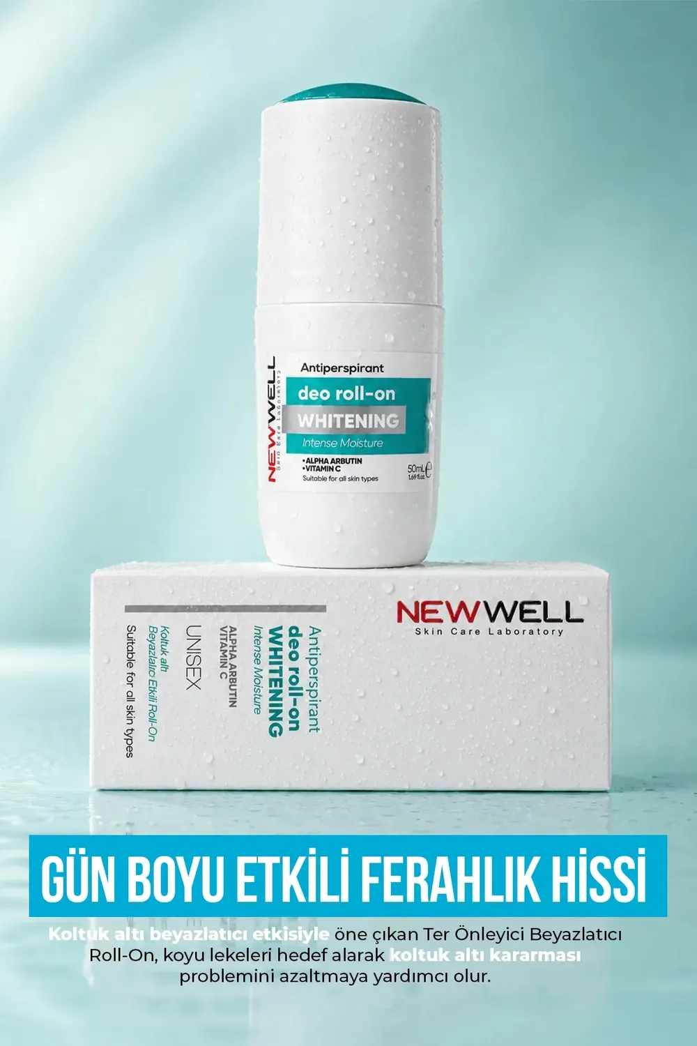 New Well Roll-on déodorant 50 ml éclaircissant