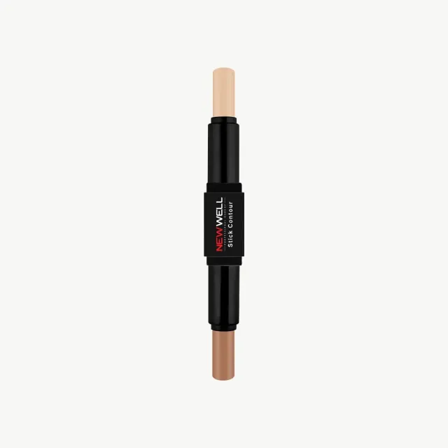 New Well stick contour double-embout N.02 crémeux