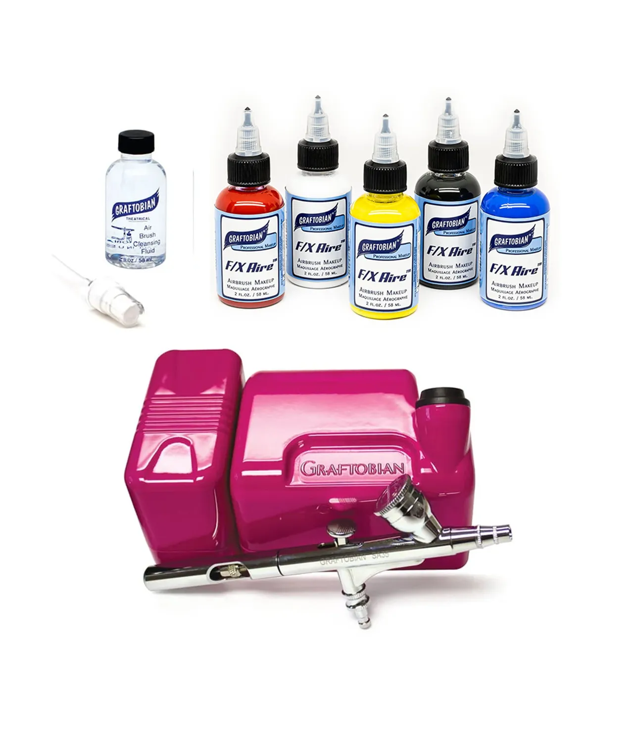 Graftobian Primary FX Aire Walk-Around aérographe kit Noir