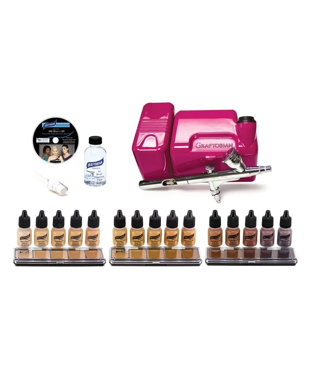 Graftobian GlamAire Walk-Around kit aérographe Noir