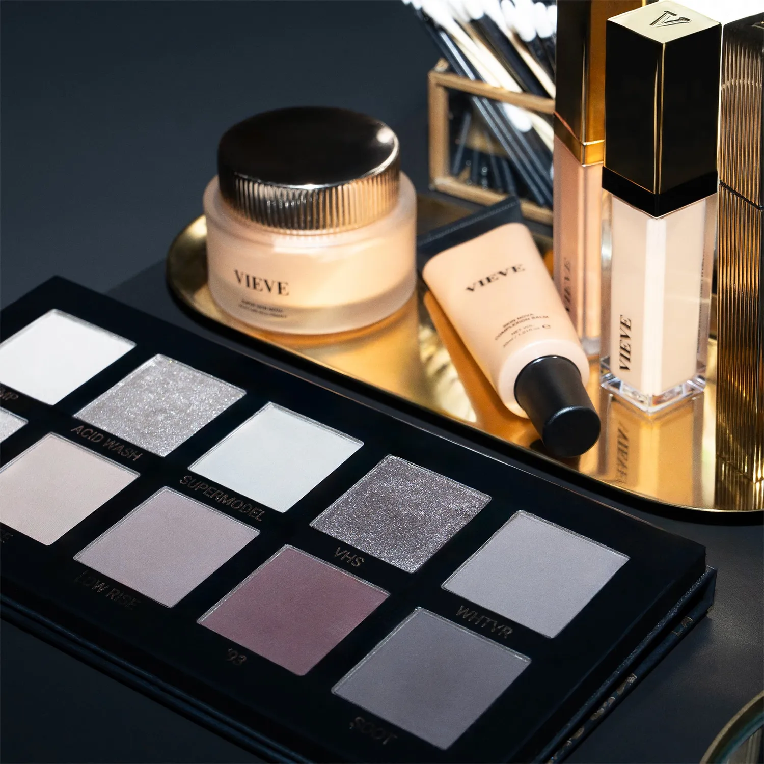 Vieve Ninetease palette fards à paupières 10 teintes froides 90s