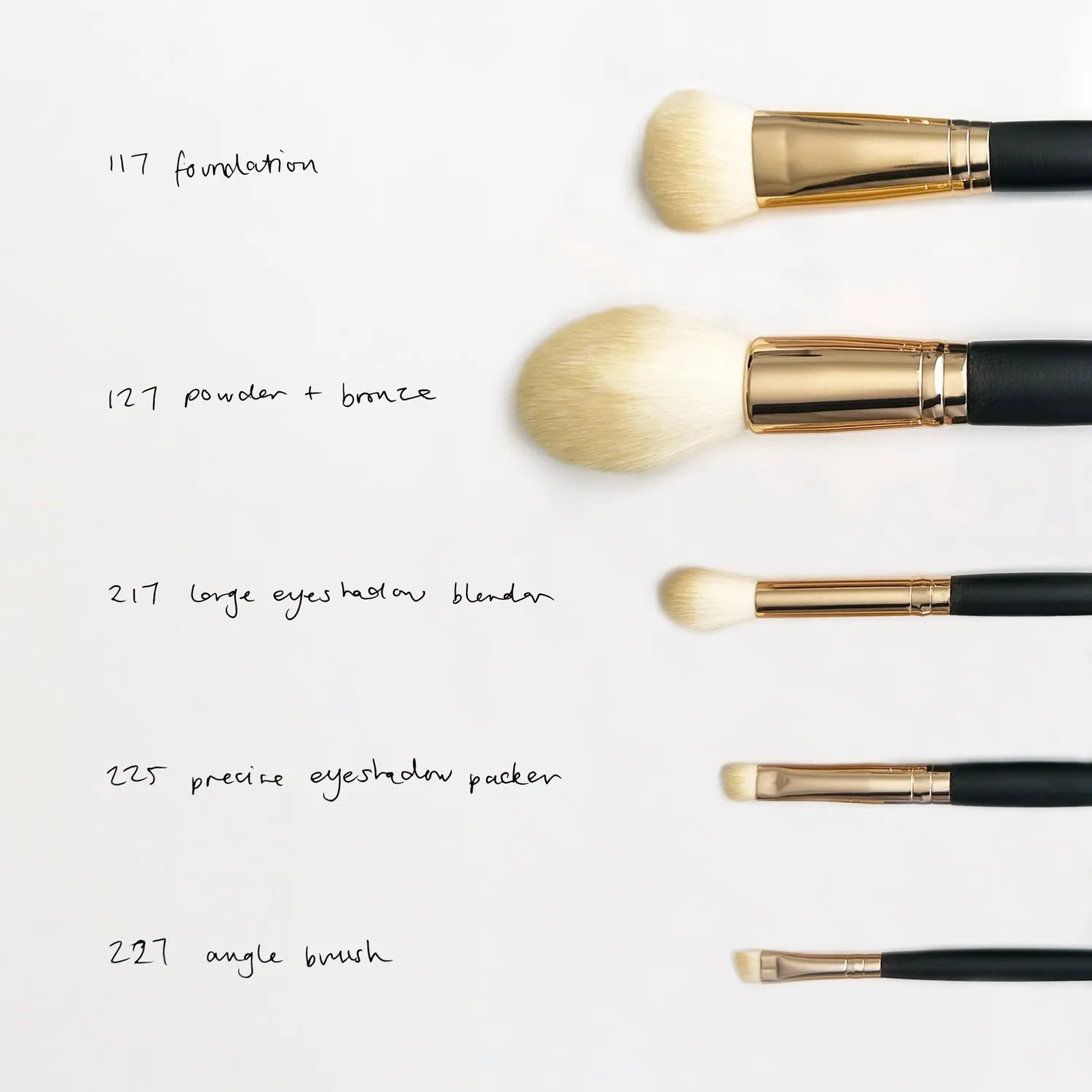 Vieve The Edit set 5 pinceaux maquillage doux