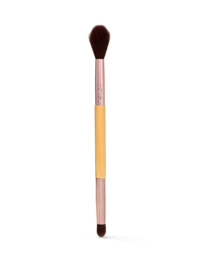Tarte Glow Pot pinceau yeux et joues double embout