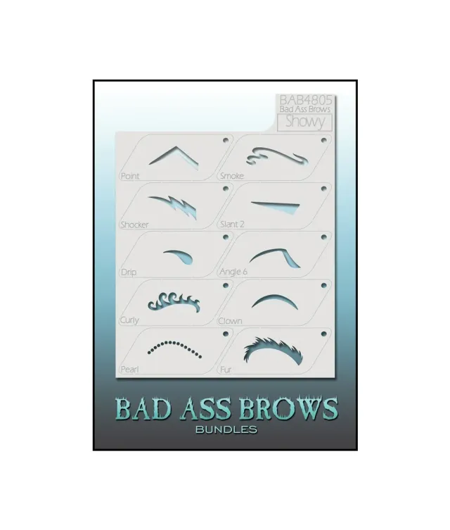 Graftobian Bad Ass Brow pochoirs sourcils 8 styles