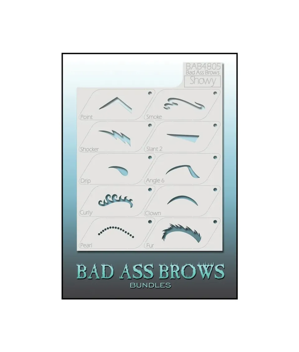 Graftobian Bad Ass Brow pochoirs sourcils 8 styles