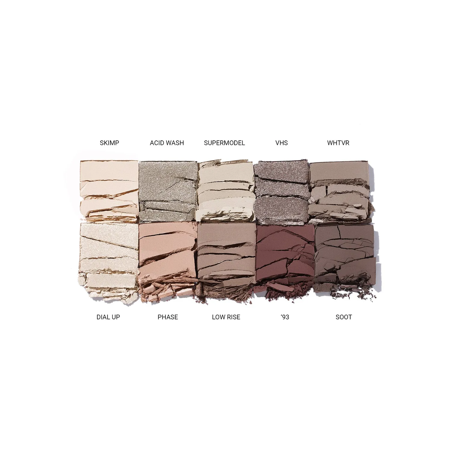 Vieve Ninetease palette fards à paupières 10 teintes froides 90s