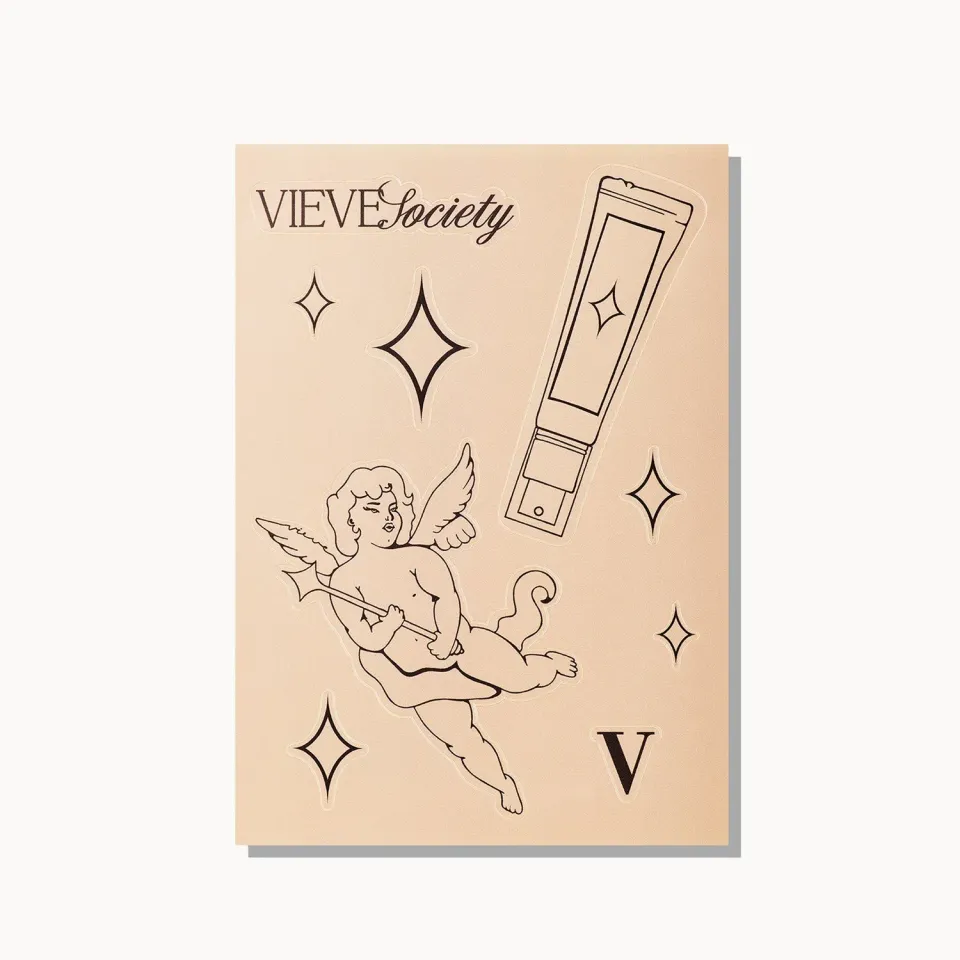 Vieve Society planche stickers mate édition membre