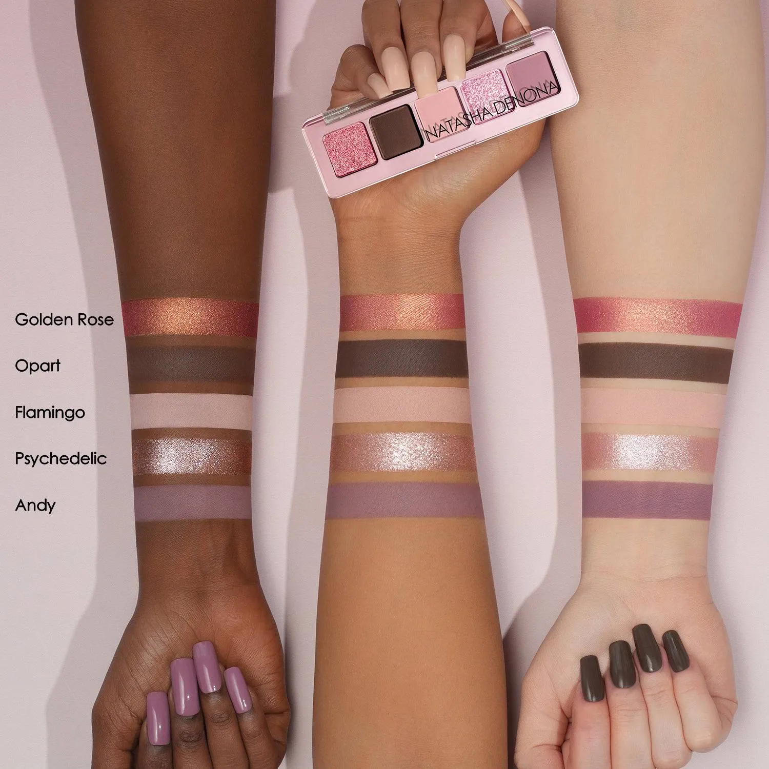 Natasha Denona Mini Rose palette fards paupieres 5 teintes rosées