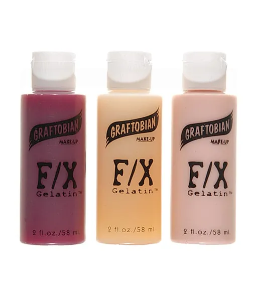 Graftobian F-X Gelatin gel effets spéciaux 3 teintes 58 ml