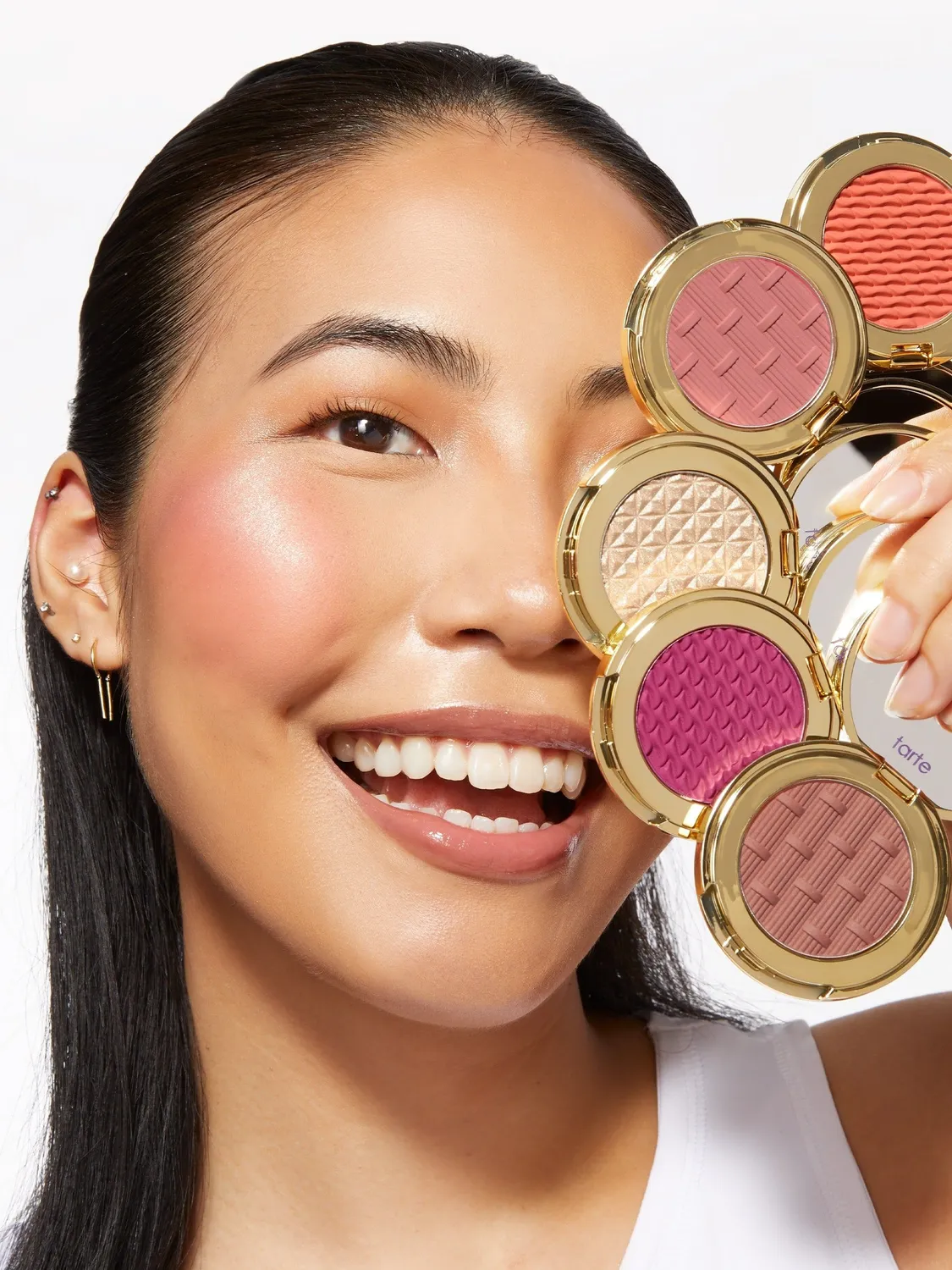 Tarte Stay Golden Amazonian Clay set blush corail