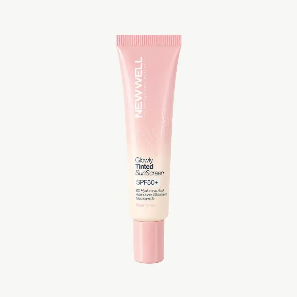 New Well Glowly solaire minéral teinté SPF50+ 35 ml