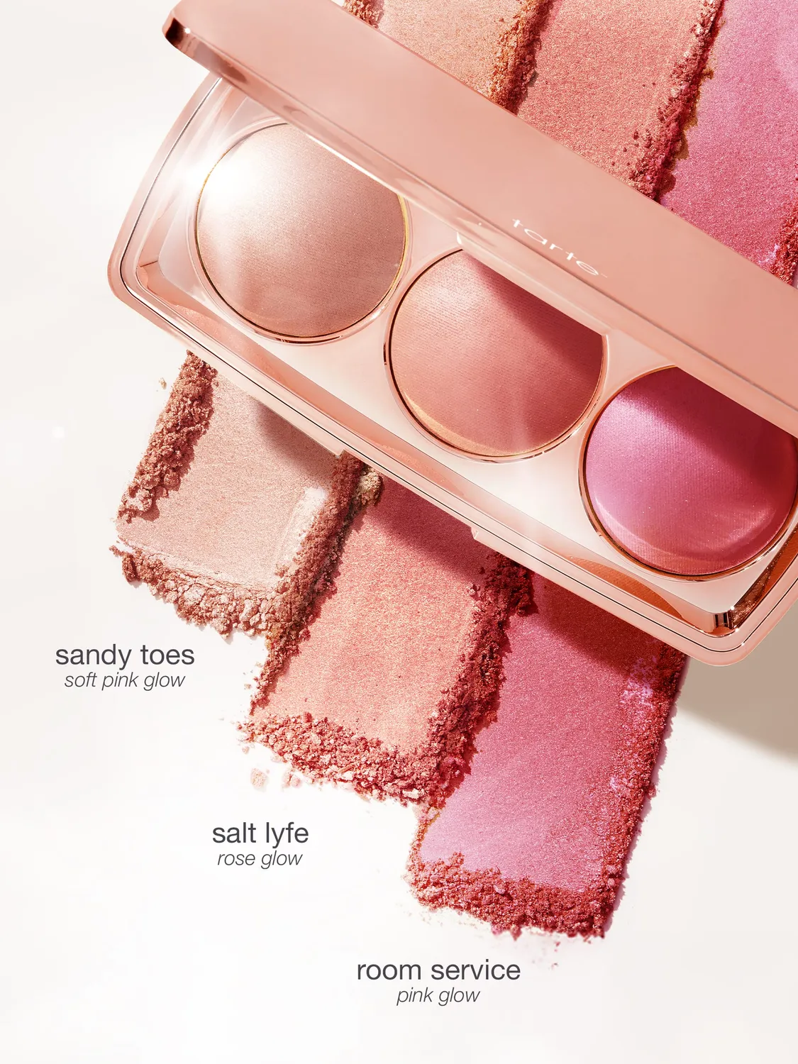 Tarte Vacay Flush palette blush trio effet soleil vegan