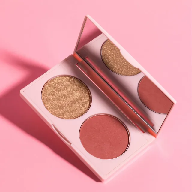 sophia+mabelle Flashing Lights duo blush rosé enlumineur doré