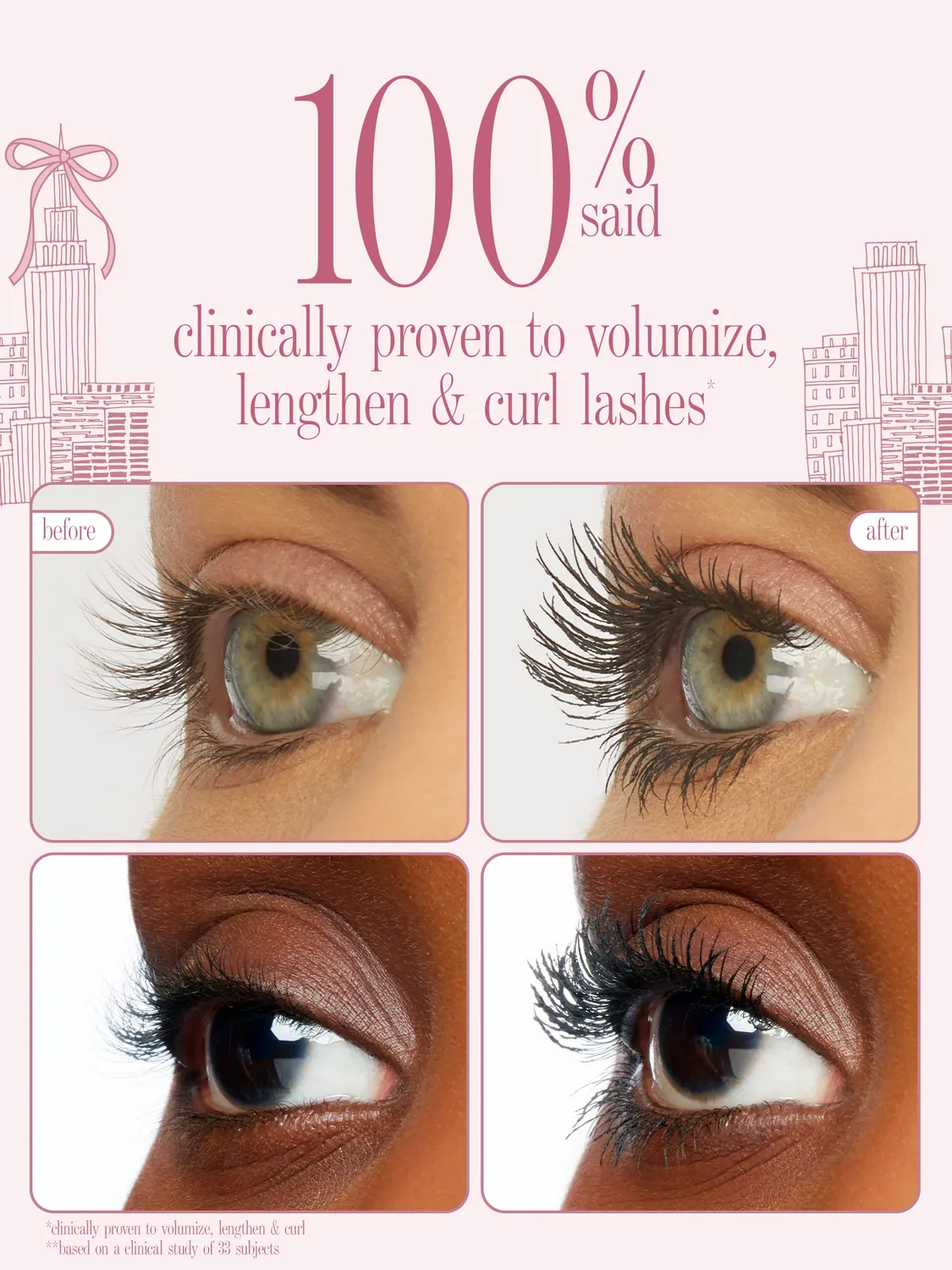 Tarte Lights Camera Lashes Platinum mascara sérum charme