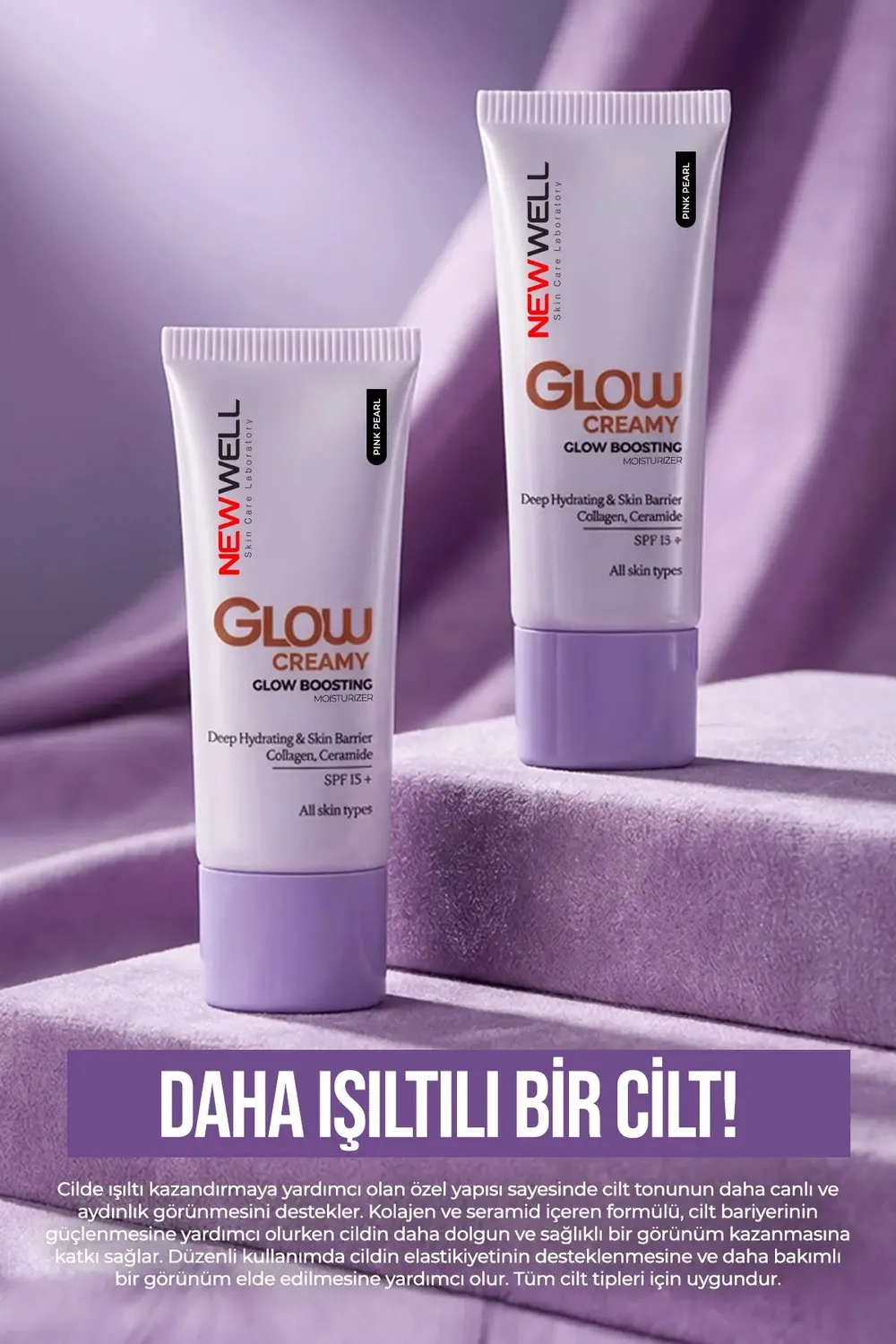 New Well Glow Boosting Soin Éclat SPF15 Pink Pearl 01 30 ml