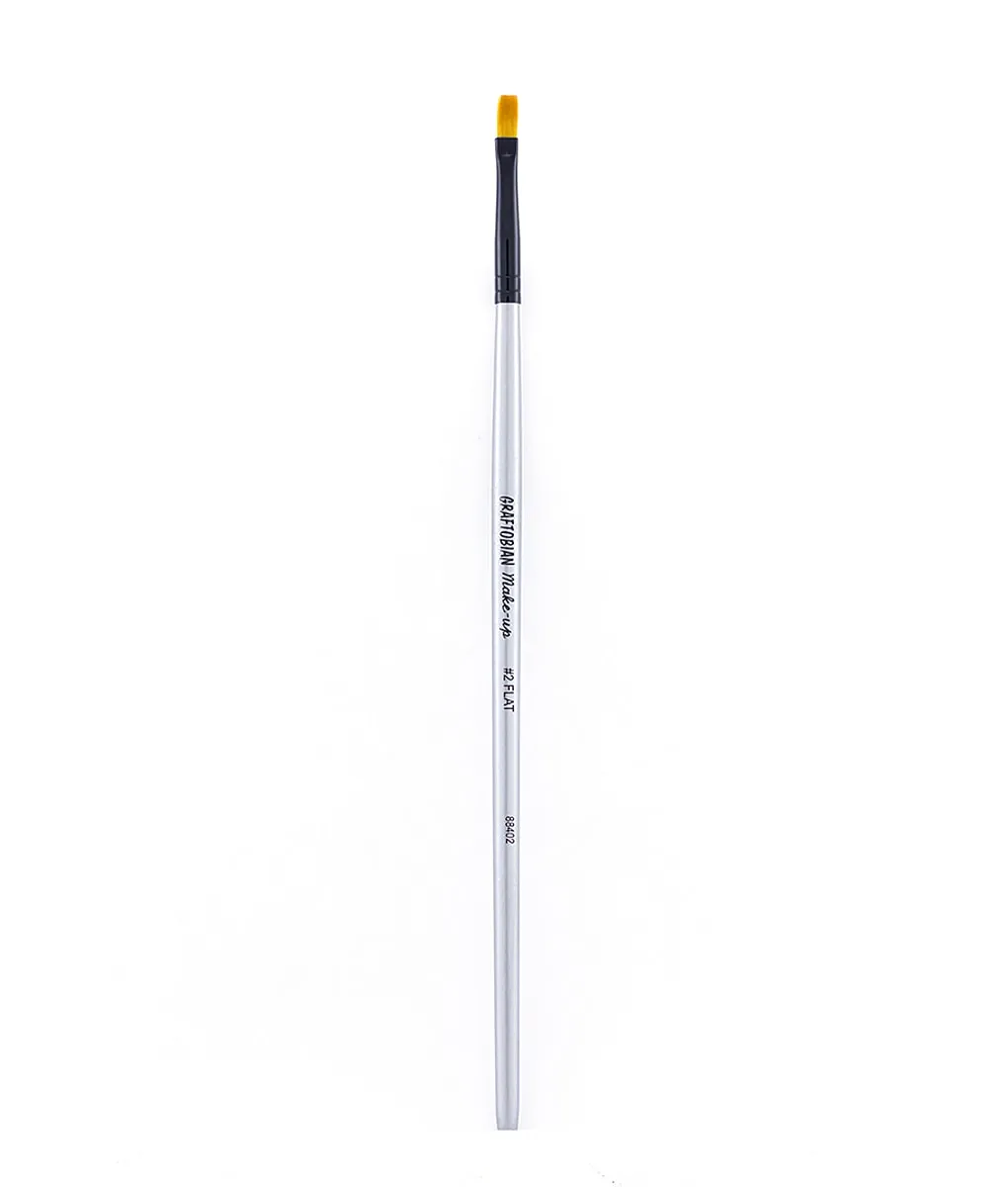 Graftobian #2 Flat pinceau plat maquillage 1/8" synthétique