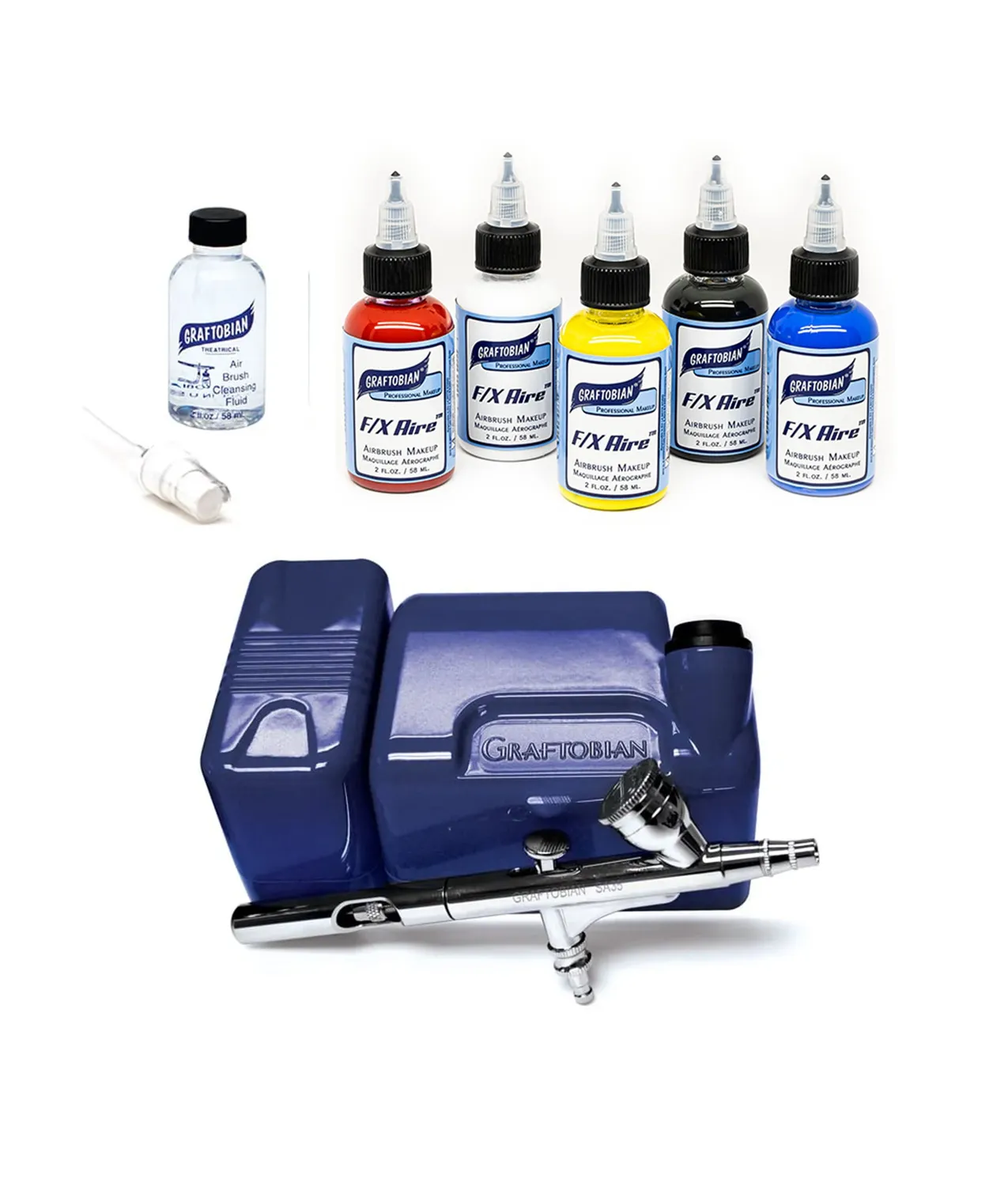 Graftobian Primary FX Aire Walk-Around aérographe kit Noir