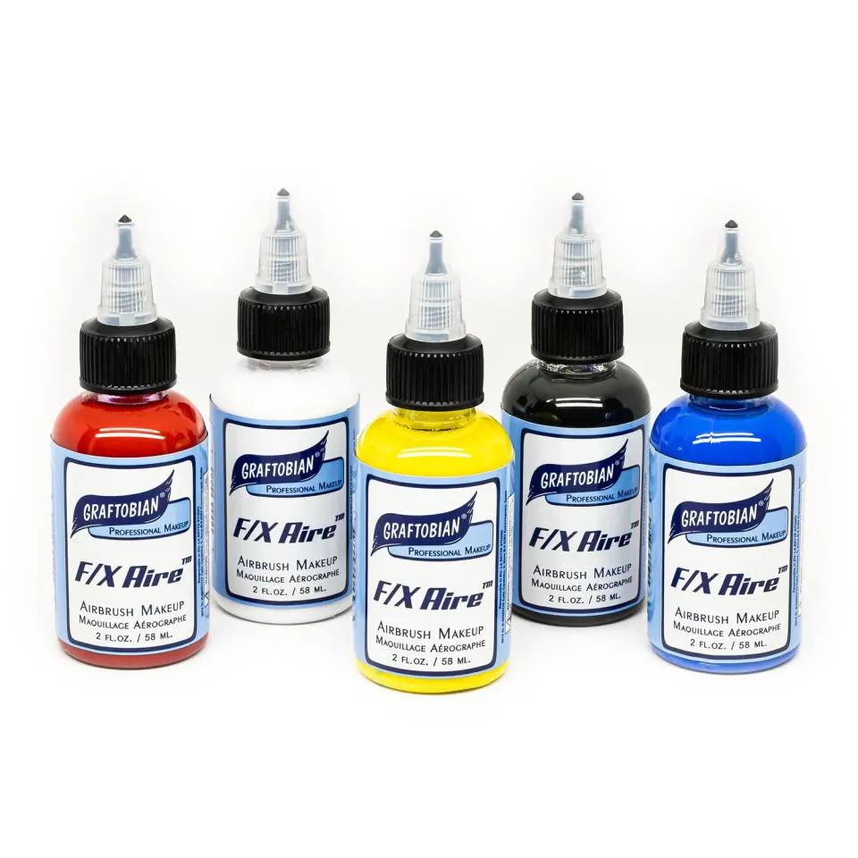 Graftobian FX Aire Set Airbrush 5 x 60 ml Body Art 14 h