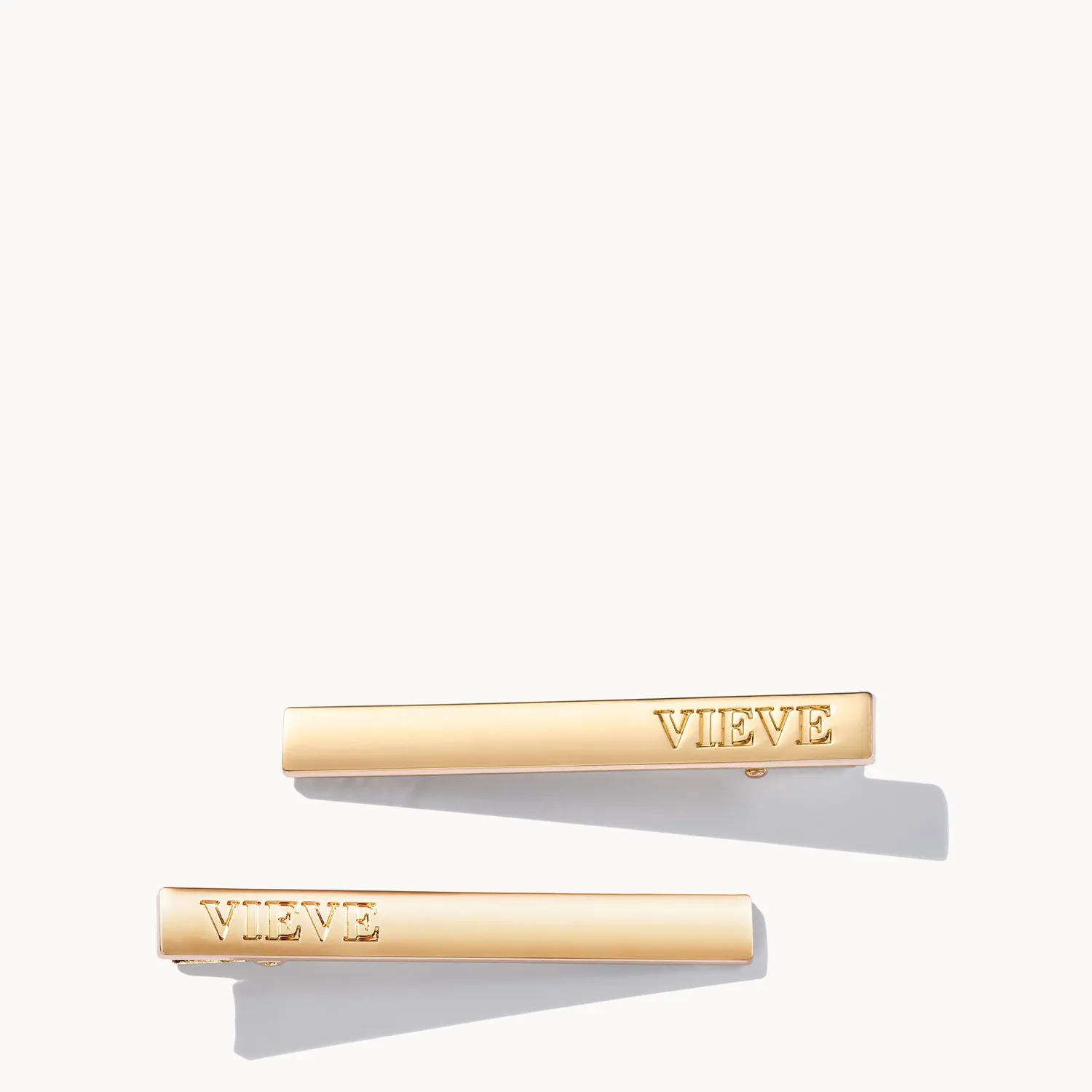 Vieve Slider pinces cheveux dorées lot de 2 logo
