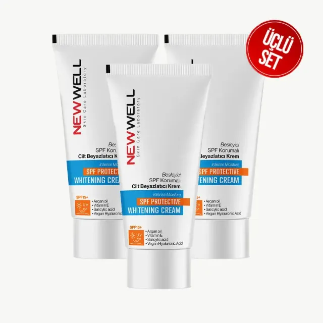 New Well crème éclaircissante SPF 3x50 ml éclat