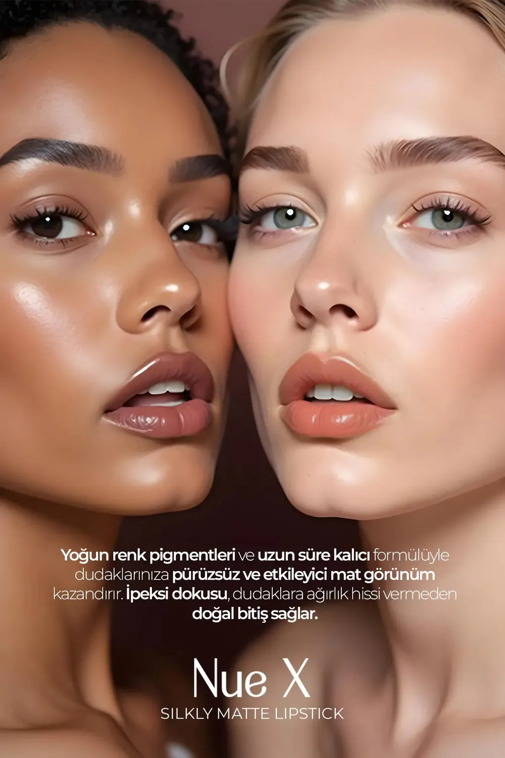 New Well Nue X rouge à lèvres mat 04 nude coffee