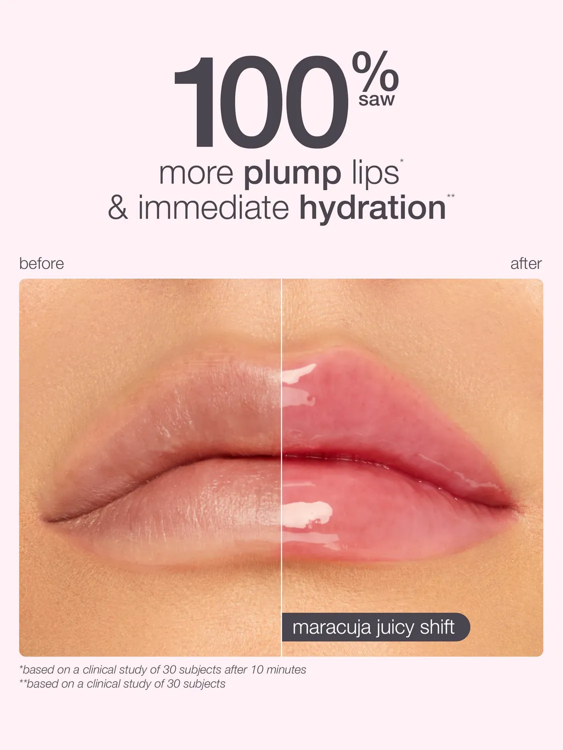 Tarte Maracuja Juicy Lip Shift gloss repulpant lime rose
