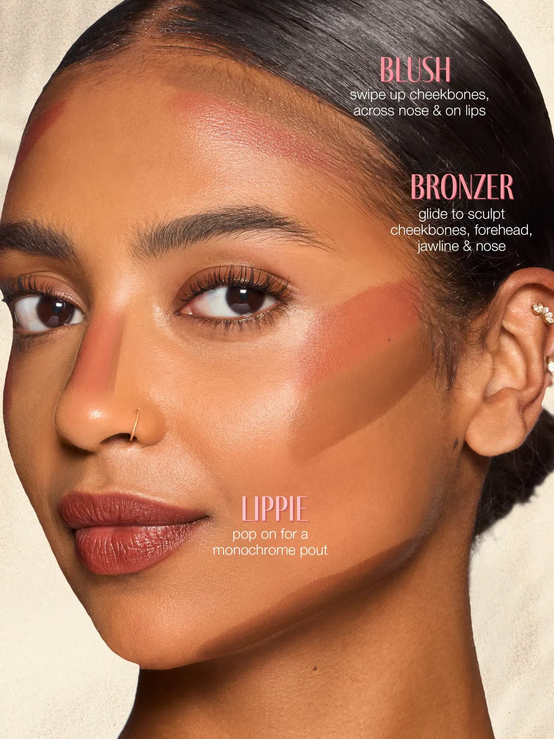Tarte Maracuja Juicy multi-stick blush bronzer + pinceau multi