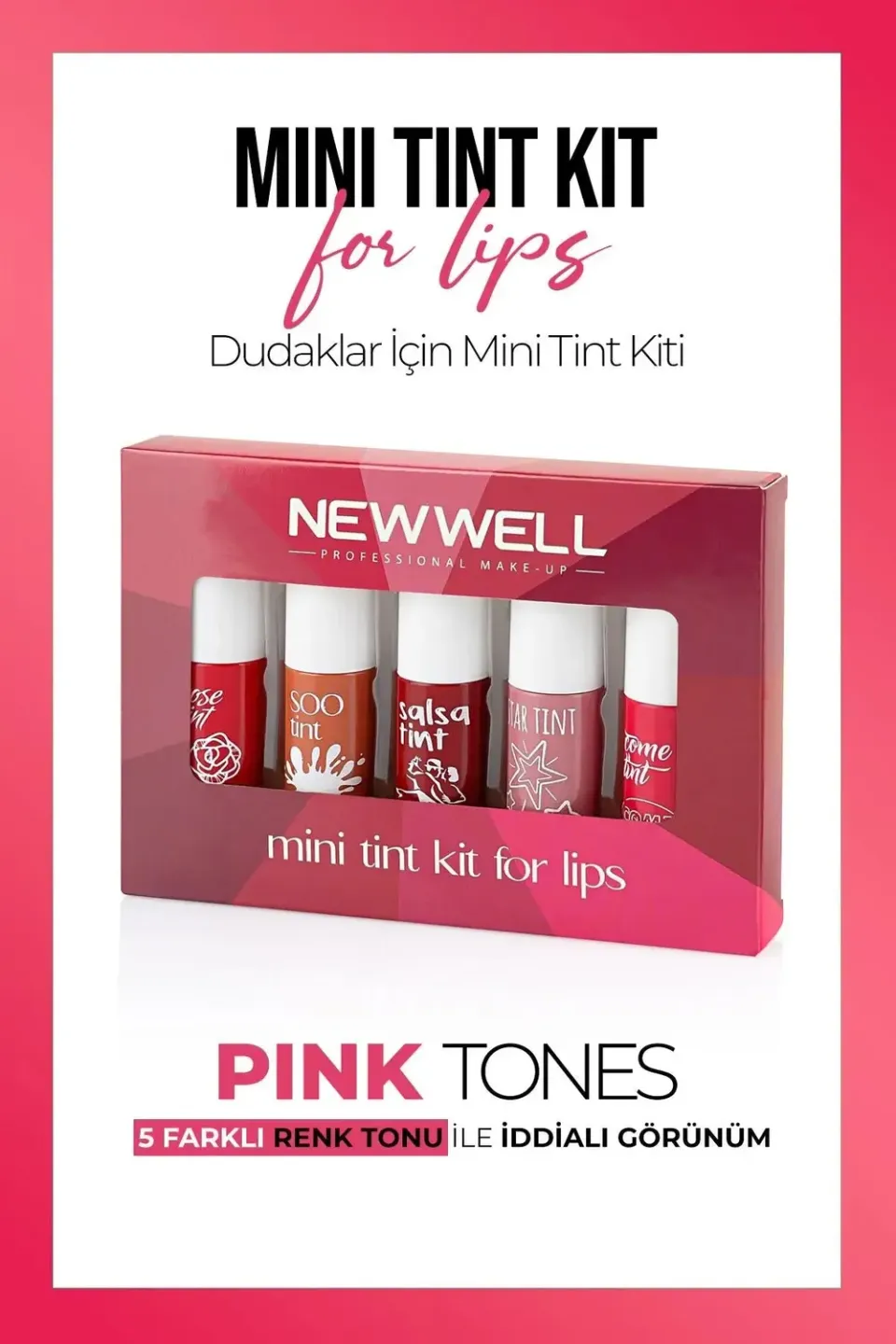 New Well Mini Tint Kit Lèvres mat multi-teintes