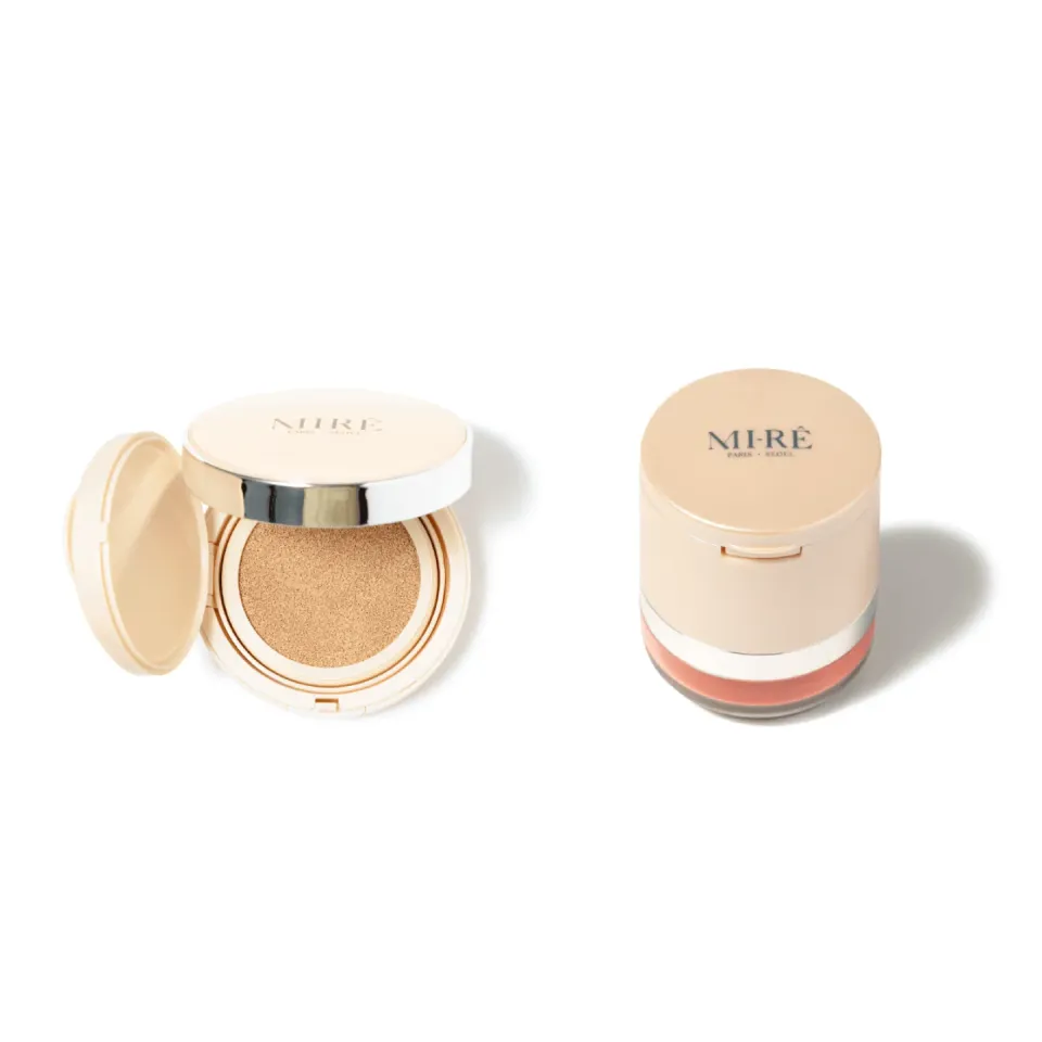 MI-RÊ Saatiya Duo Essentiel 1 coffret cushion + blush pêche