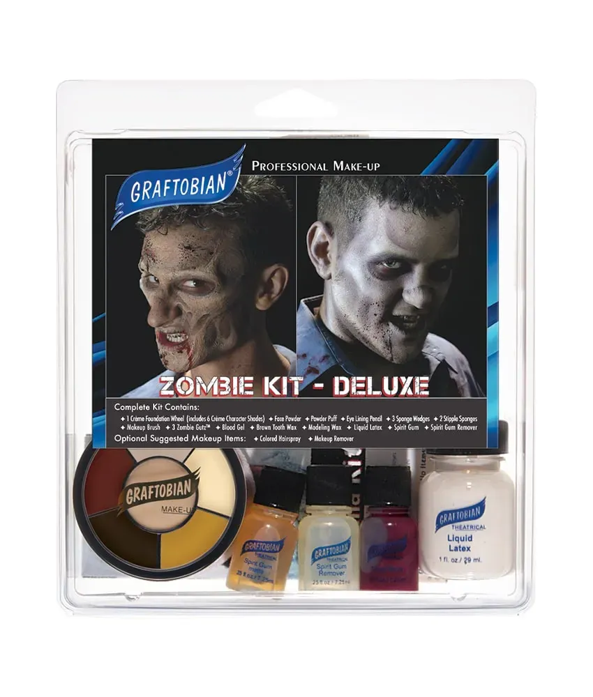 Graftobian Deluxe Zombie kit maquillage Halloween complet