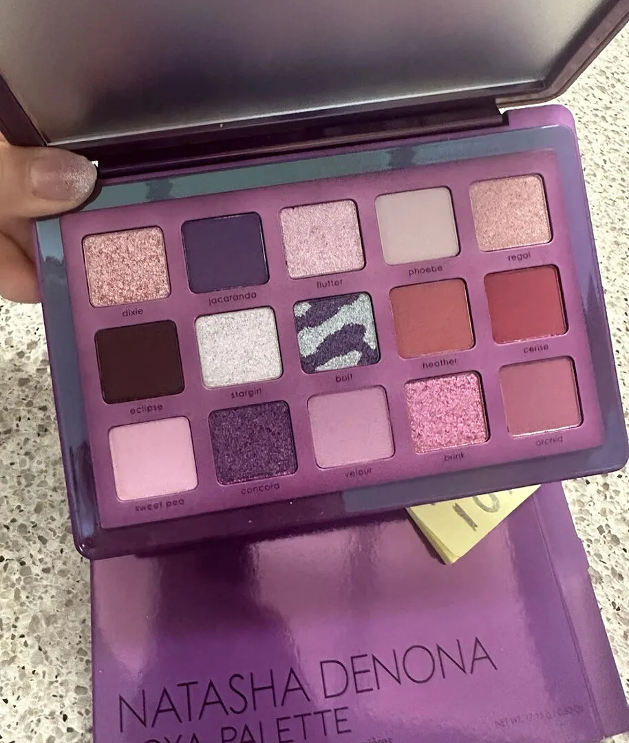 Natasha Denona Roxa palette fards 15 teintes violet