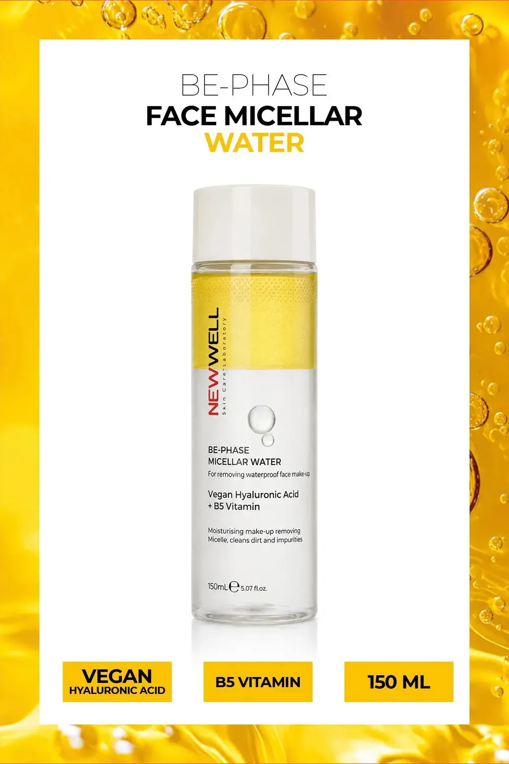 New Well Be-Phase eau micellaire jaune 150 ml